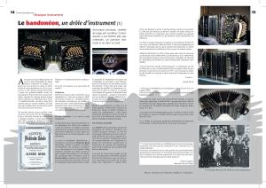 Article sur le bandonéonArticle sur le bandonéon (1) paru dans la revue Tout Tango n° 9 Octobre-Novembre-Décembre 2006