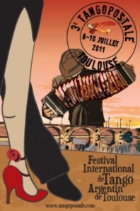 CONSEIL - Affiche du 3ème festival Tangopostale à Toulouse, en 2011