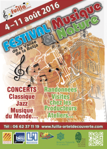 Conseil Artistique - Festival Musique et Nature de la Vallée de la Rotja du 4 au 11 août 2016