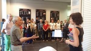 EXPOESIE - Vernissage le 29 Juin 2016 à la Maison de la citoyenneté Centre à Toulouse, en présence du Maire-adjoint Jacqueline Winnepinnenx-Kieser - © Christian Couderette