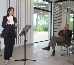 Solange Bazely pendant la lecture "Les danseurs de tango" - les Allumés de Nantes 2018 © Brigitte Gerbaud