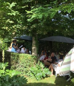 Lecture privée, à domicile, près de Toulouse, Juin 2018